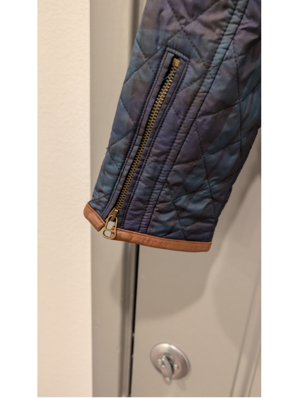 Polo Ralph Lauren Plaid Quilted Leather Trim Equestrian Jacket L - Picture 9 of 16